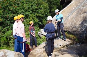 BTEC group climbing
