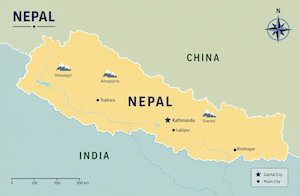 Nepalese location map